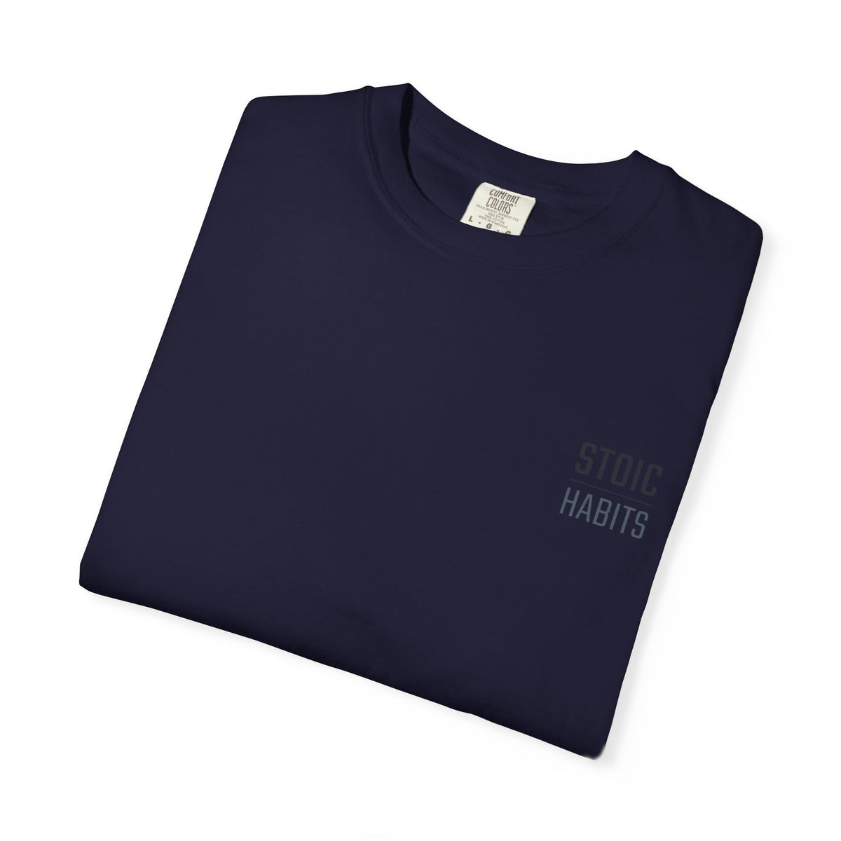 Jiu Jitsu T-Shirt — "Stoic Habits" White Garment-Dyed Martial Arts Tee