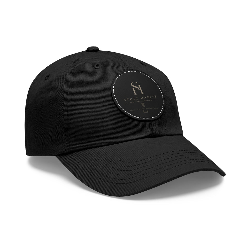Stoic Habits Heritage Leather Patch Hat