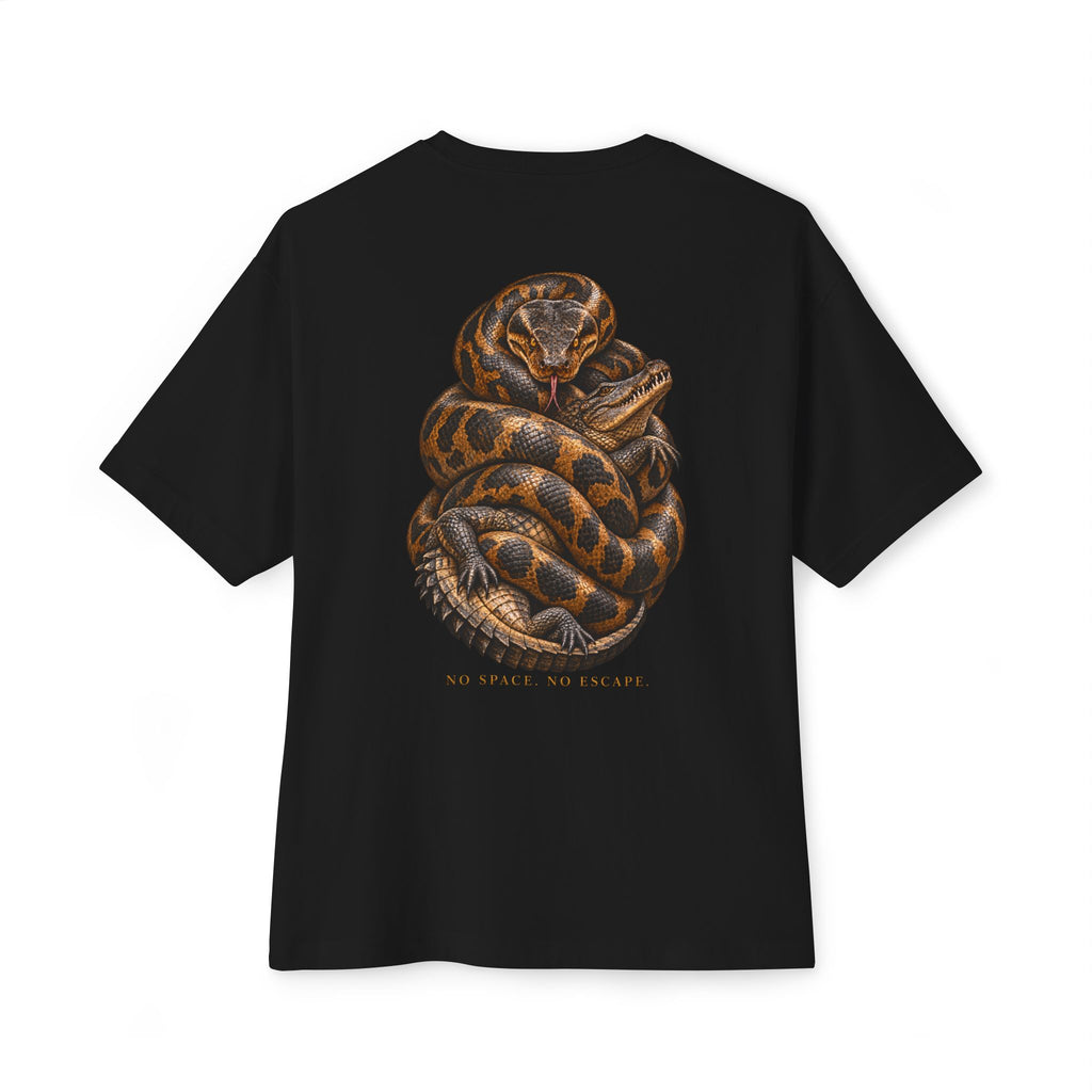 Entanglement Graphic Tee — Minimalist White Boxy Unisex T-Shirt