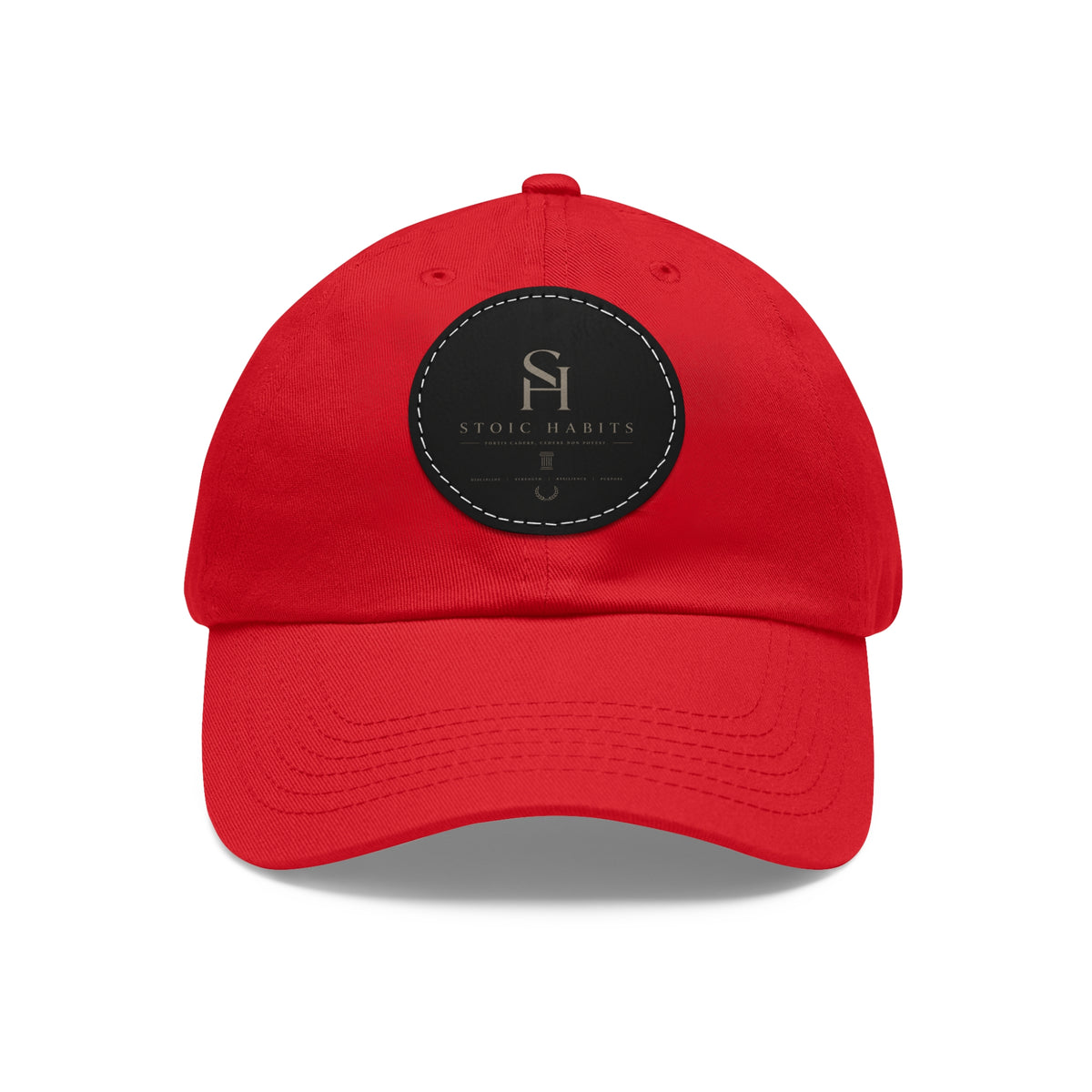 Stoic Habits Heritage Leather Patch Hat