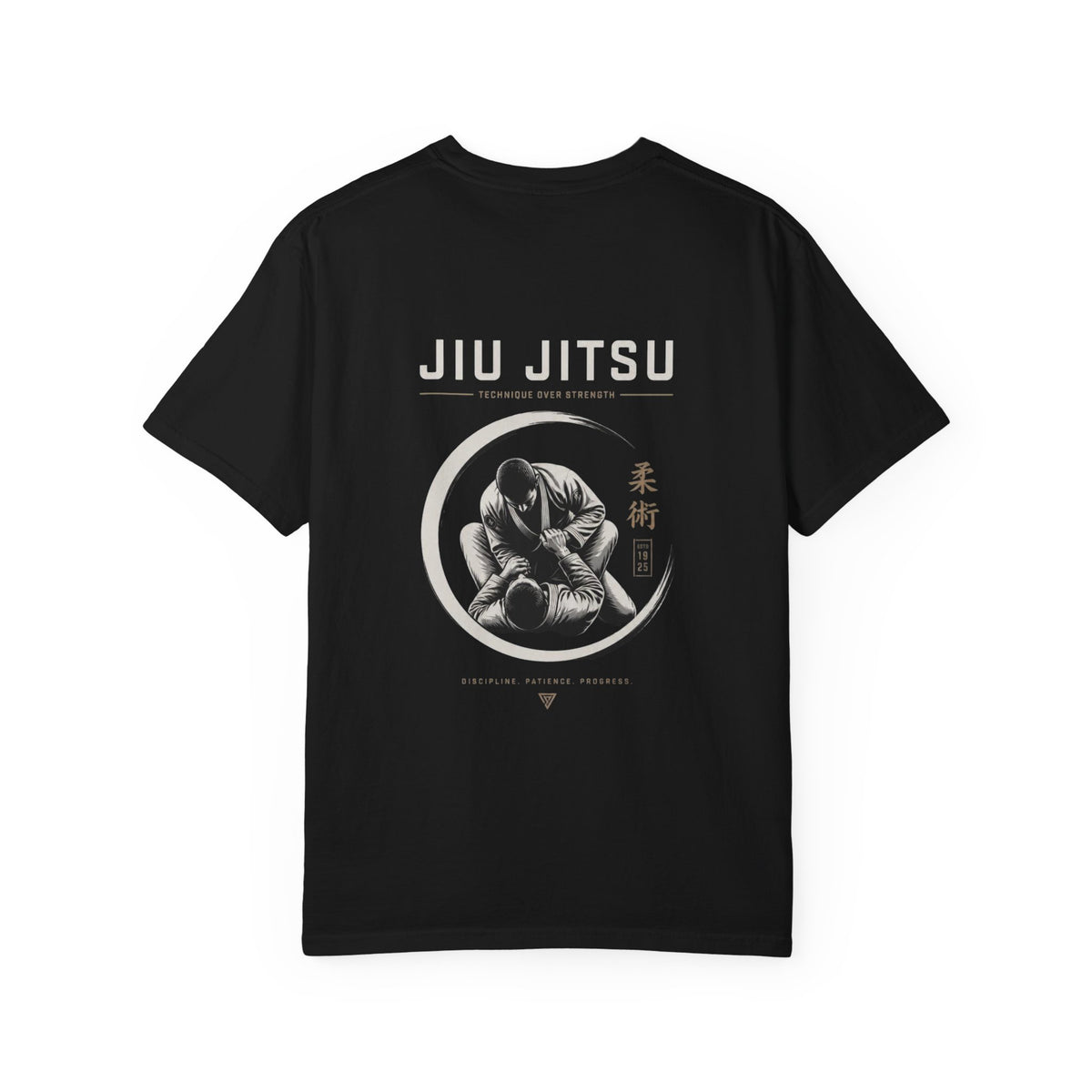 Jiu Jitsu T-Shirt — "Stoic Habits" White Garment-Dyed Martial Arts Tee