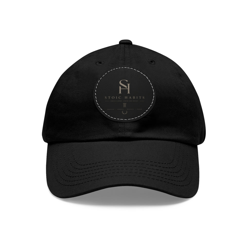 Stoic Habits Heritage Leather Patch Hat