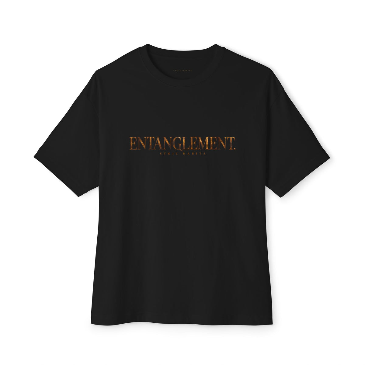 Entanglement Graphic Tee — Minimalist White Boxy Unisex T-Shirt
