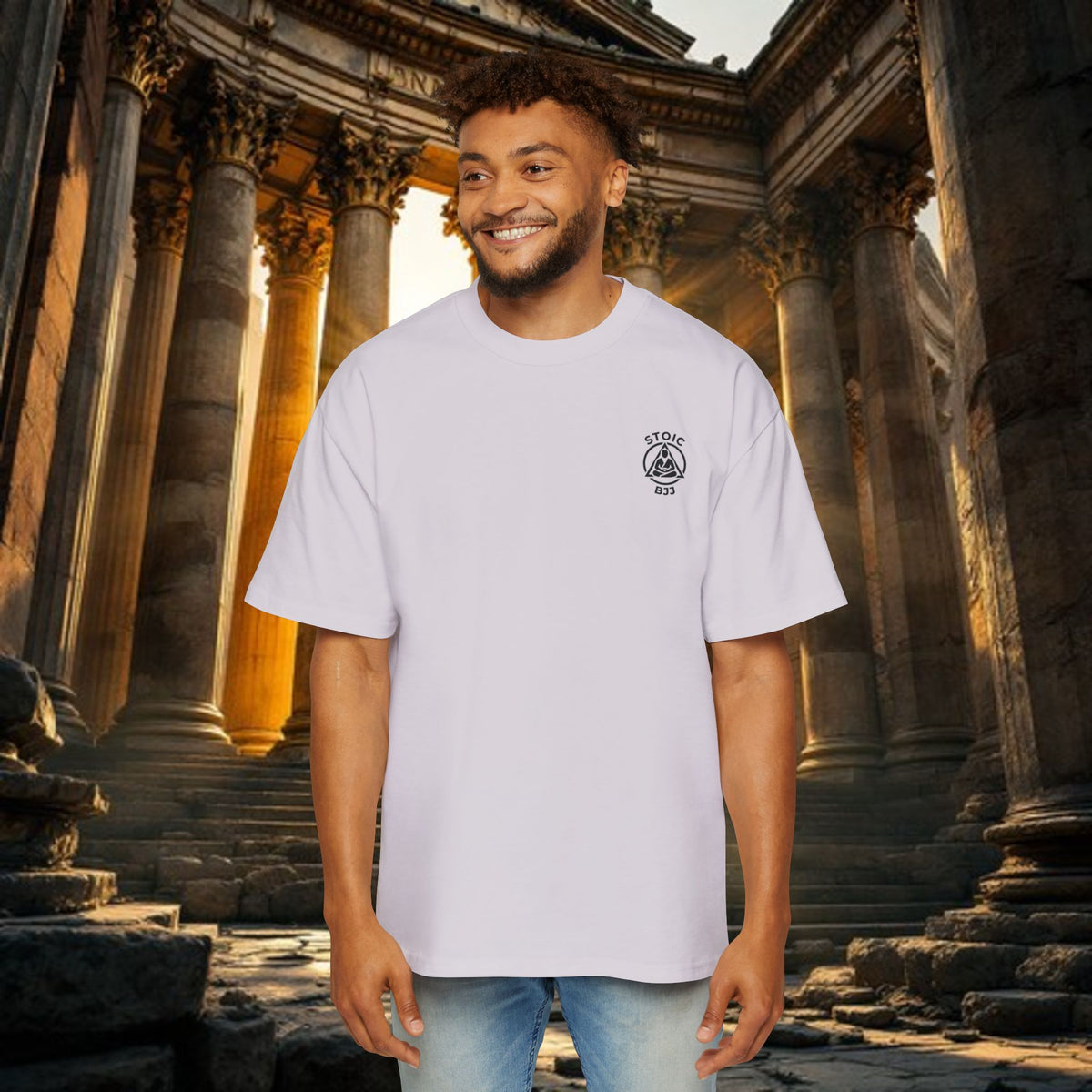 BJJ IQ - Brain -  Heavy Oversized Tee