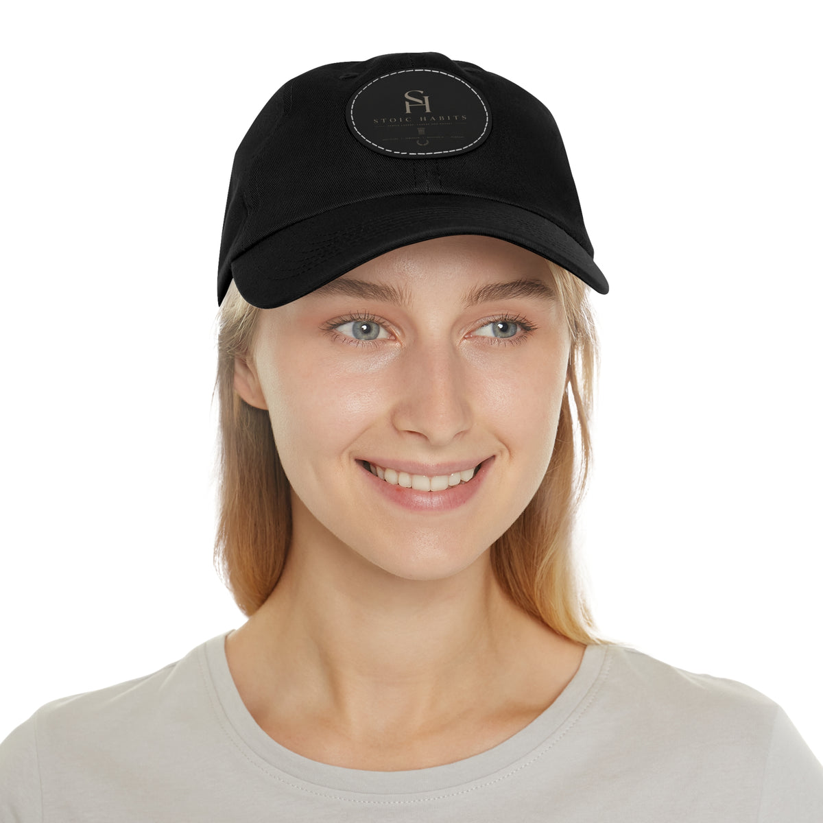 Stoic Habits Heritage Leather Patch Hat