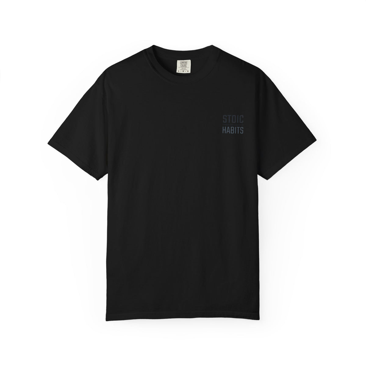 Jiu Jitsu T-Shirt — "Stoic Habits" White Garment-Dyed Martial Arts Tee