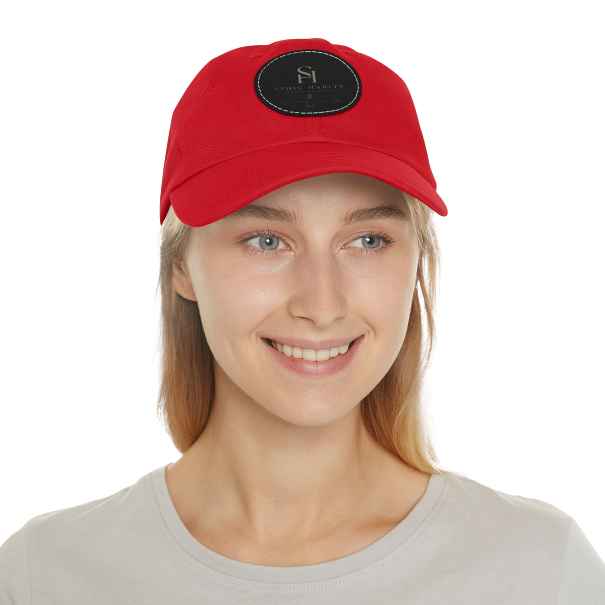 Stoic Habits Heritage Leather Patch Hat