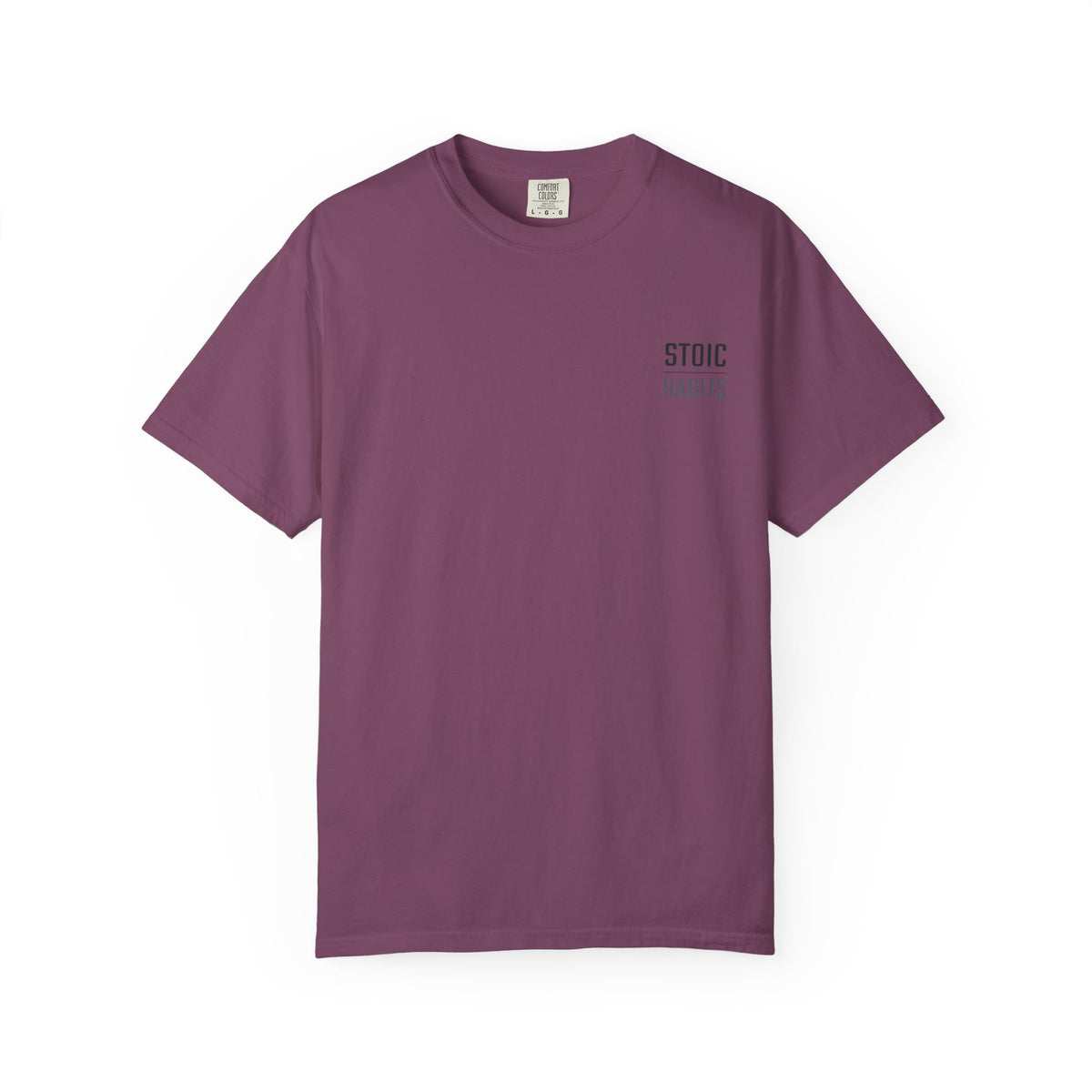 Jiu Jitsu T-Shirt — "Stoic Habits" White Garment-Dyed Martial Arts Tee