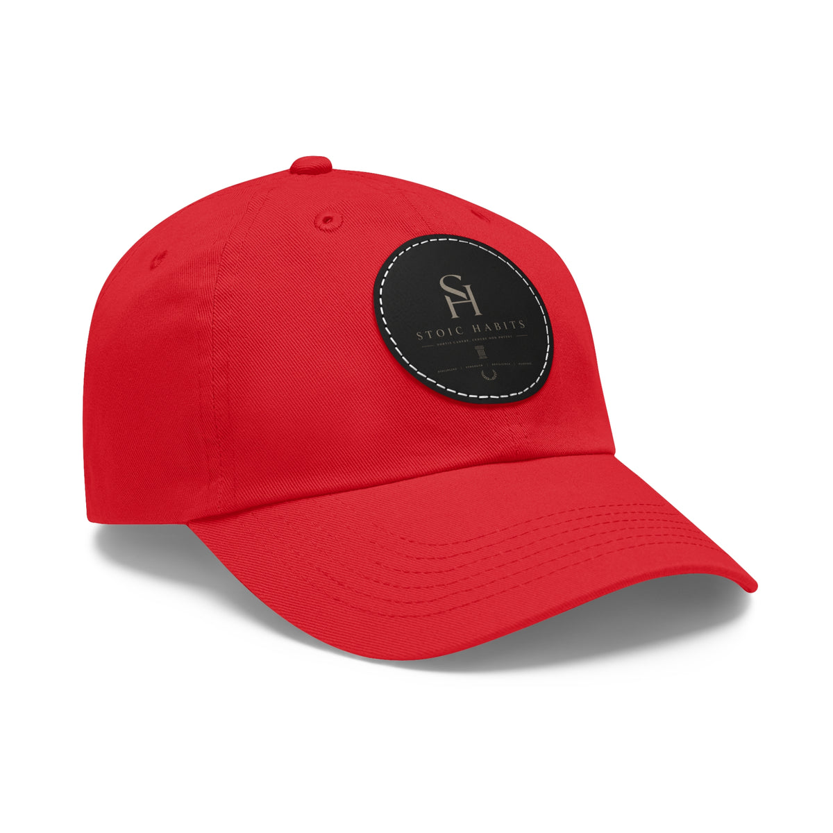 Stoic Habits Heritage Leather Patch Hat