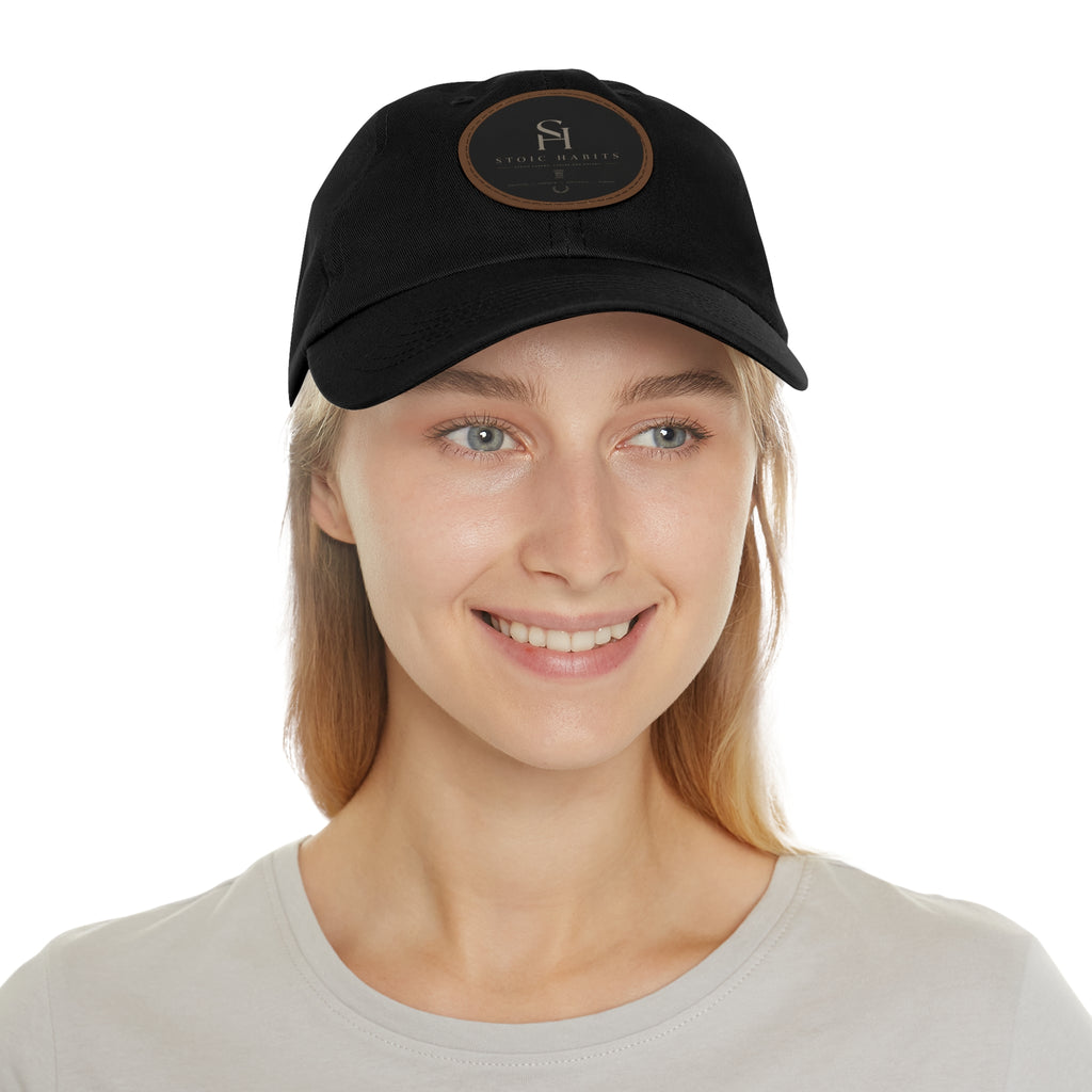 Stoic Habits Heritage Leather Patch Hat