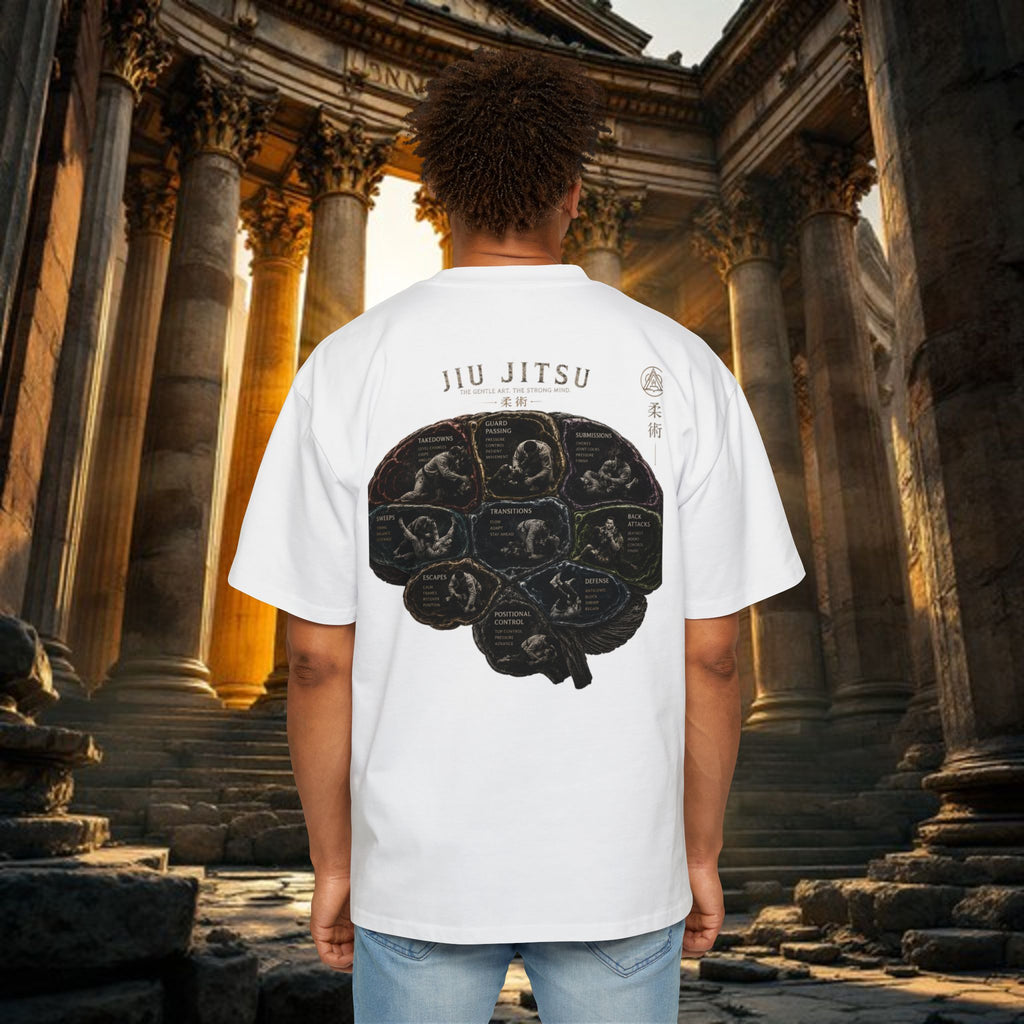 BJJ IQ - Brain -  Heavy Oversized Tee