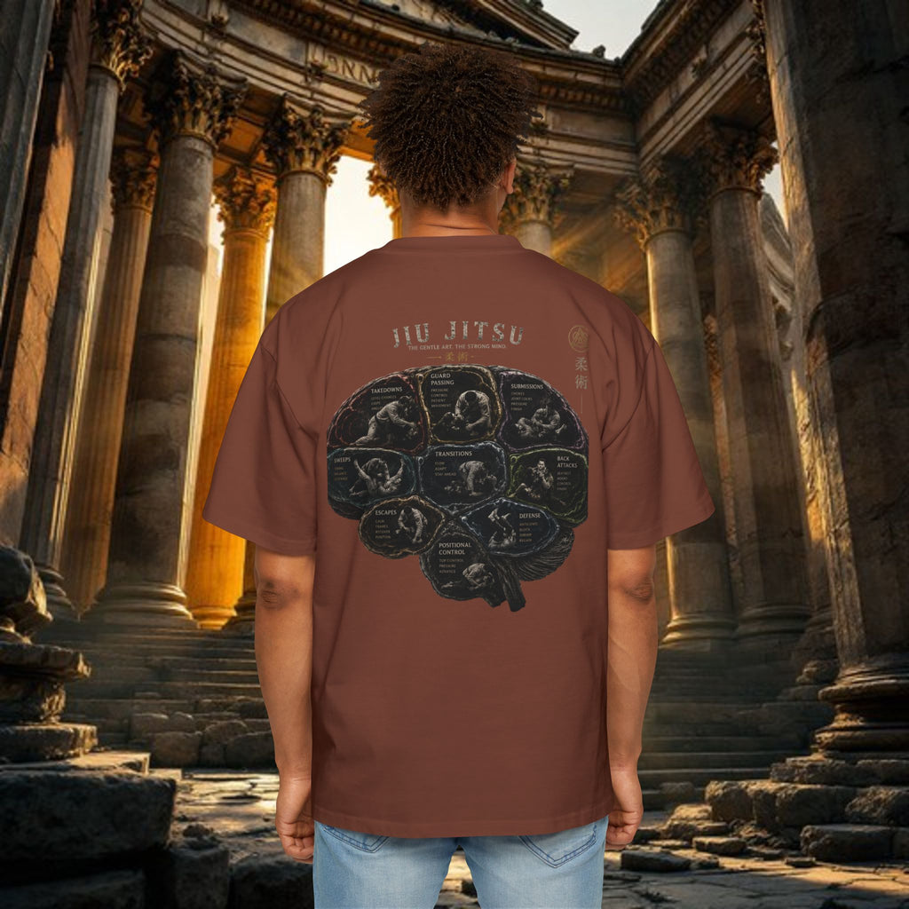BJJ IQ - Brain -  Heavy Oversized Tee