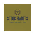 Stoic Habits Car Magnet — "Pause • Reflect • Act" Inspirational Auto Decal