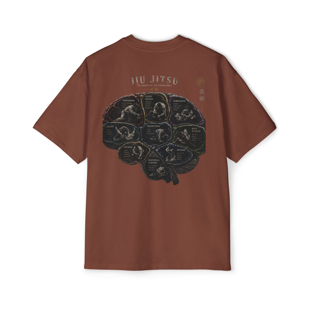 BJJ IQ - Brain -  Heavy Oversized Tee