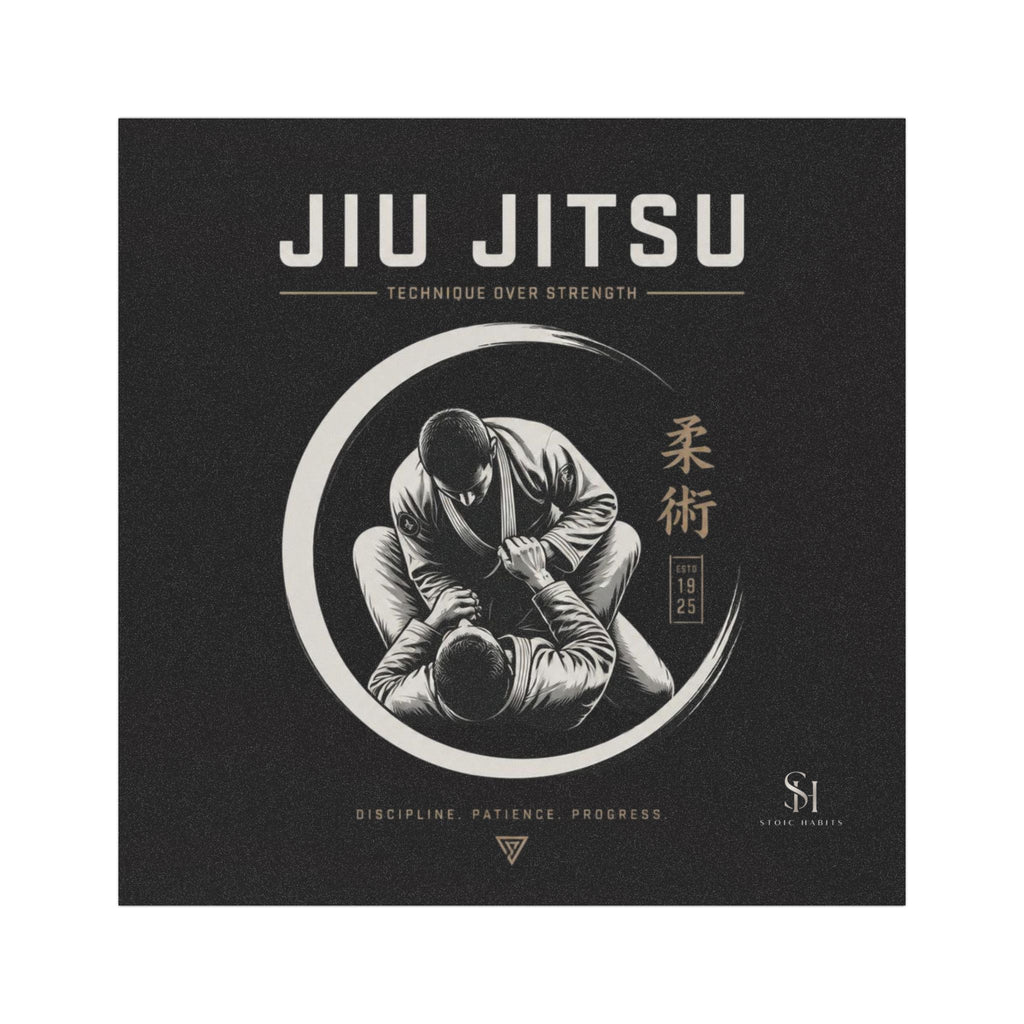 Jiu Jitsu Car Magnet — Technique Over Strength Martial Arts Decal